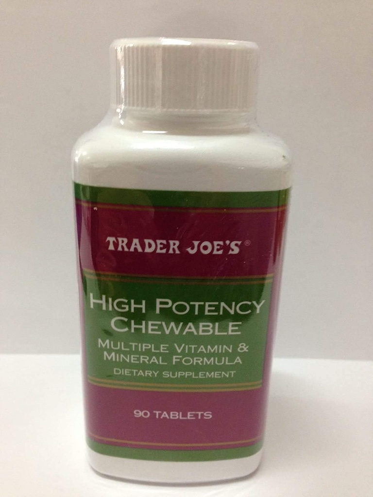 Trader Joe 's High Potency Chewable, 90 tabletter