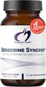 Design for sundhed Berberine Synergy - Berberine HCL 400mg + Alpha Lipoic Acid (ALA) for Metabolisme, Heart Health + Leverstøtte - Vegan, Non- GMO Berberine Supplement (60 kapsler)