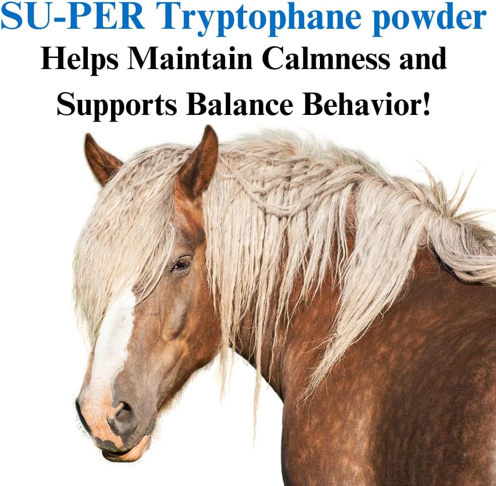 SU- PER Tryptophane Horse Calming Supplement - Opretholde Calmness og understøtter Balanceret Opførsel - 2,5 pund, (2 Pack)