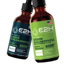 E2H: Flydende Chlorophyll Natural Flavor og pebermynte Flavor 124; Vegan, Non- GMO - 2 Fl Oz Hver (4 Fl Oz i alt) - Bundle