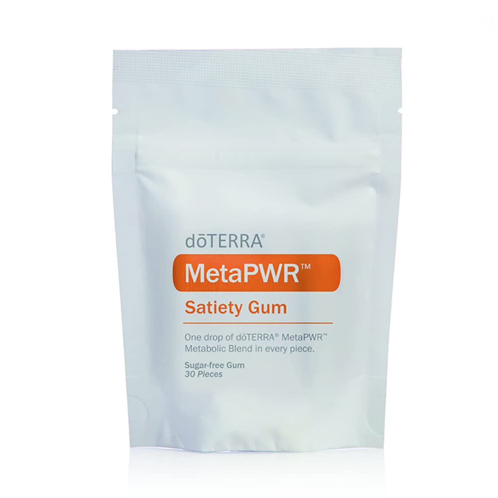 Doterra MetaPWR Satiety Gum til at fremme Mindful Eating og Appetite Control - Hjælper Curb Cravings - 30 stykker