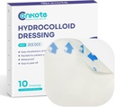 Conkot Hydrocolloid Sår Dressing 4 "x 4", Steril Thin Adhesive Patches, Box med 10 Dressings