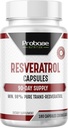 Høj potens Resveratrol kapsler Over 98 Procent Trans Resveratrol Antioxidant og sund aldring 90 Day Supply 180 Kapsler