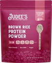 Judee 's Gluten Free Brown Rice Protein Powder - Sprunded Rice Formel - Keto- Friendly Plant- Based Nutrition - Dairy & Soy- Free Shake Base - 3 LB, Unflavored, Pakning med 1