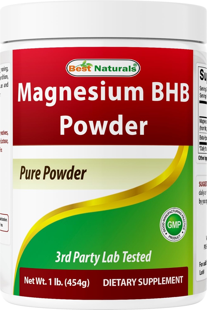 Bedste Naturals Magnesium BHB pulver 1 Lb