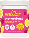 Wellah Get- Going Pre- workout Drink Mix (Raspberry Lemonade Flavored, 30 Servering)