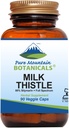 Pure Mountain Botanicals Milk Thistle Kapsler - 90 Kosher Vegan Caps med Organic Milk Thistles og Potent Silymarin Extract