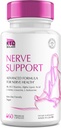 Nerve Savior for neuropati 828mg, Advanced Nerve Support, Renew for sund kost, Bedste Regen med Alpha Lipoic Acid, Vitamin D, B6, B12- 60 Kapsler
