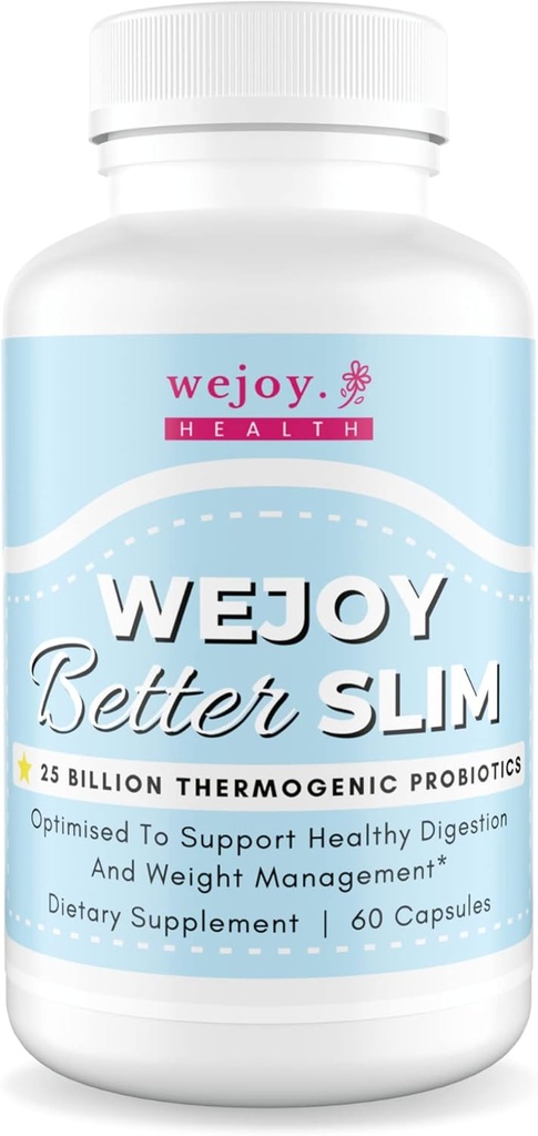 Godt. Bedre Slim - Termogene probiotika til kvinder, Bloating Relief, Appetittilskud til vægttab, Detox Rense Probiotika til fordøjelsessygdomme, Lactobacillus Acidophilus Probiotika