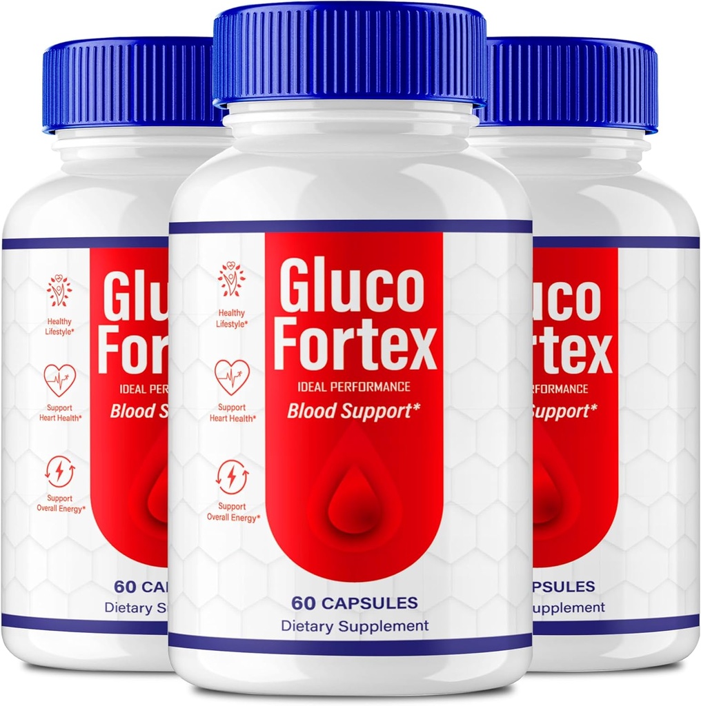 Gluco Fortex kapsler, GlucoFortex Support Pills - Maksimal styrke, Gluco Fortex Health & Wellness Alle naturlige formel, officielle GlucoFortex Health Kapsler Anmeldelser (3 Pack)