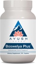 Ayush Herbs Boswelya Plus - Glucosamin Chondroitin Fælles Support, Gurkemeje Muskelstøtte til mænd og kvinder, fælles pleje med Curcumin - 90 Vegetariske Kapsler (1 Greve)