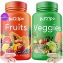 Frugt og grøntsager Supplement - 90 Frugt og 90 Vegetabilske kapsler - 100% hele naturlige superfood - fyldt med vitaminer og mineraler - Understøtter energiniveauer (1 pakke)