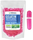 XPRS Nutra Størrelse 0 Tomme kapsler - 100 Tomme Gelatine kapsler - Piller til det selv Capsule Fyldning - Pure Bovin Pille Gel Caps til Do- It- Yourself Kosttilskud (Azalea Pink)