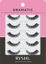 Ryshi Falsk Eyelases med 5 par, Dramatisk look med selvklæbende og genanvendelige Lash Set, Forbedre naturlige skønhed for ekstra volumen