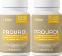 Prourol Patenteret PROBIOTIC tillæg for urinære sundhed, Bstige support, immunboost, hyppig vandladning Relief, UTI sundhed, naturlige ingredienser, daglige samlede sundhedsstøtte -2 flasker - 120 Greve