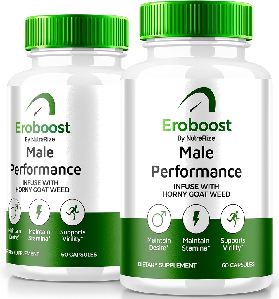 (2 Pack) Eroboost Supplement for mænd, Eroboost Mand supplement, Daglig ernæring til støtte Peak Performance og Samlet Wellness, Official Ero Boost Formel Anmeldelser (120 Kapsler)