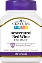 21st Century Resveratrol Red Wine Extract Capsules, 90Count