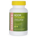 Noor Vitaminer 500 MG Halal Vitamin C tyggetabletter + Rose HIPS og antioxidanter I Support immunsystem I Vegan, Gluten Free & Halal Vitamin 60 Orange Tyggetabletter I 2 måneder Tilgang