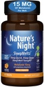 Nature 's Night Triple Strength Quick Opløs Melatonin 15mg med Supportive Blend Dex124; Natural Orange Flavor Dex124; 90 Greve Dex124; Sugar Free, Vegan, Non- GMO, Drug Free