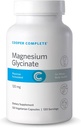 Cooper Complete- Magnesium Glycinate Supplement - 120 mg Elemental Magnesium per Vegetarisk Capsule.120 Kapsler. Pakning med 1