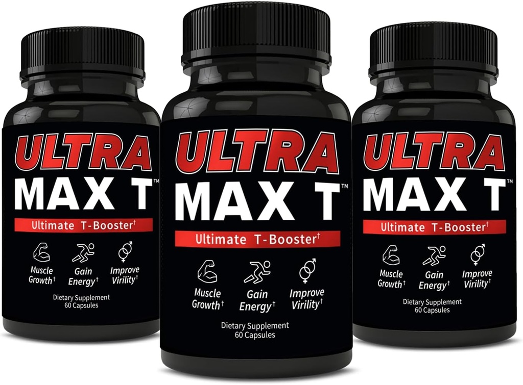 Andro400 UltraMax T - avanceret testosteron støtte til mænd og kvinder - Tongkat Ali 200: 1, D-aspartasyre, Garcinia Cambogia, ForsLean ® - 180 kapsler, 90-dages forsyning