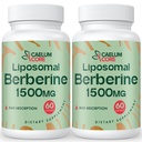 Liposomal Berberine HCL - Berberine 1500mg High Bioavailability, Berberines Supplement for kvinder og mænd (2 Pack)