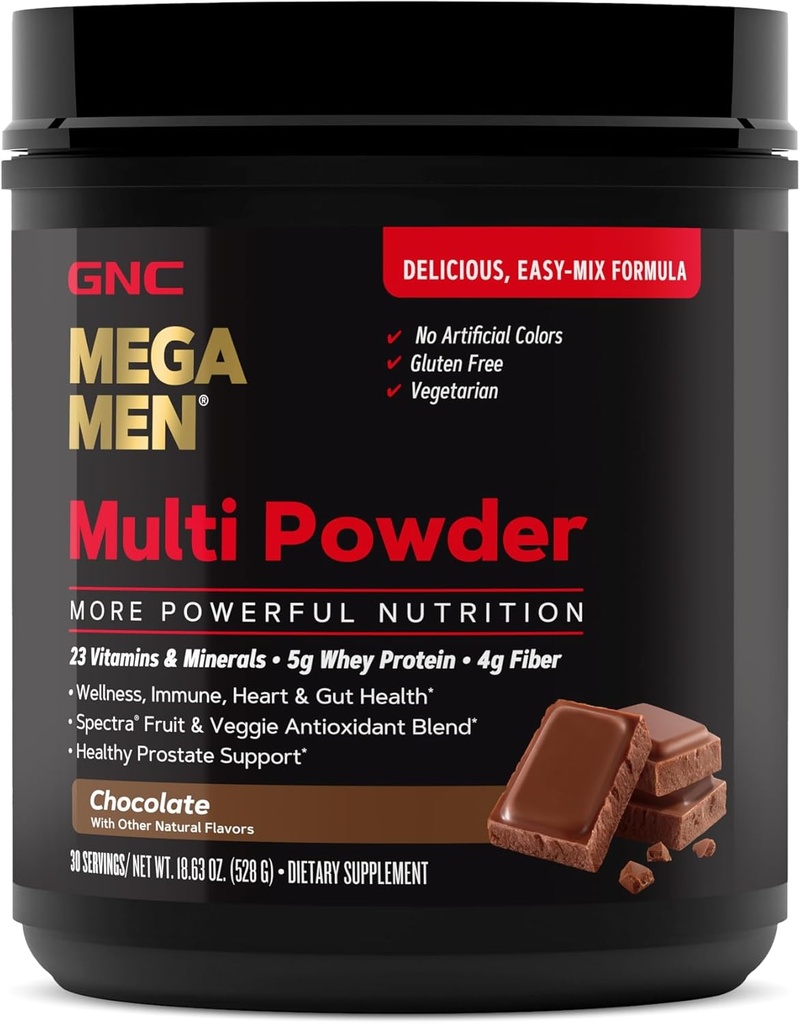 GNC Mega Mænd Multi Powder Chokolade