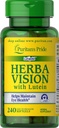 Puritans Pride Herbavision med Lutein, Zeaxanthin, Bilberry Softels, 240 Greve