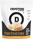Hengivenhed Nutrition Protein Powder Angel Food Cake - 20g Whey Isolate & Casein Protein Blend - Ingen tilsat sukker, lav Carb, Gluten- fri, Keto- Friendly, 1g MCT, Kosher - 2lb Pouch