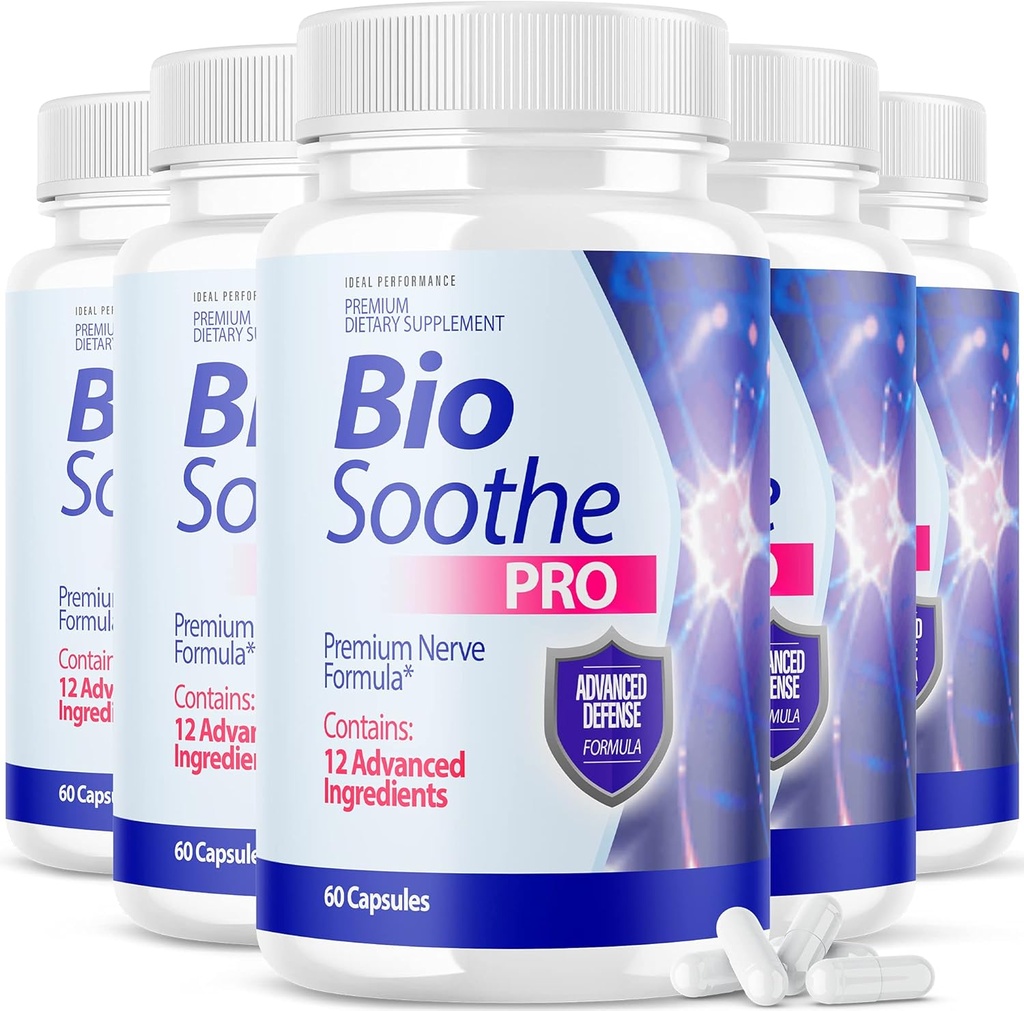 IDEAL PRÆSTATION (5 Pack) Biosoothe Pro neuropati Behandling Capsule for nerve smerte reparation piller Bio Soothe Premium formel supplement Alpha Fix Neeve (300 kapsler)