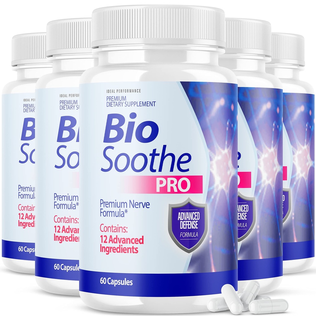 IDEAL PRÆSTATION (5 Pack) Biosoothe Pro neuropati Behandling Capsule for nerve smerte reparation piller Bio Soothe Premium formel supplement Alpha Fix Neeve (300 kapsler)