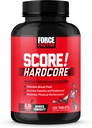 Force Factor Score! Hardcore nitrogenoxid booster supplement til mænd med L- Citrullin, Yohimbe, Black Maca & B Vitaminer til at øge Stamina, og Maksimere fysisk ydeevne, 120 tabletter
