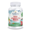 Nordic Naturals Vitamin D3 Gummies Kids, Wild Watermelon Splash - 120 Gummies - 400 IE Vitamin D3 - Knoglehelbred, Sund Immunitet - Non- GMO, Vegetar - 120 Servering