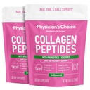 Collagen Peptider Pulver - Hydrolyseret protein (type I & III) - fordøjelsesenzymer - Keto Collagen Pulver til kvinder & mænd - Hår, hud, Joints & workout Inddrivelse Støtte - Græs Fed, Non- GMO - Two- pack