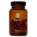 Måne Juice SuperYou Ashwagandha Kosttilskud med Rhodiola, Shatavari & Amla - Cortisol Reducer for energi, Mood, Focus og Stress Support, Vegan, Non- GMO & 100% sporbar, 60 kapsler, 30 Servere