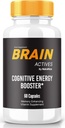 Brain Actives Capsules - Daily Support Formel med en balanceret Blend for Fokus, Alertness, og Koncentrationen Measure- to- Take Pills for Everyday Wellness (60 Kapsler)