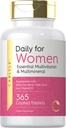 Carlyle Women 's Daily Multivitamin og Multimineral Supplement: 124; 365 tabletter: 124; Beta- Caroten, folinsyre og D-vitamin: 124; Non- GMO, Gluten Free Pills