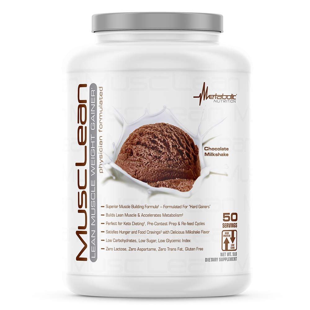 Metabolisk Nutrition - Mussure - Milkshake, Whey High Protein Meal Erstatning, Vedligeholdelse Nutrition, Lav Carb, Keto Diet, fordøjelige enzymer, chokolade, 5 Pound (50 ser)