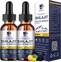 Lukaree 16- in-1 Shilajit Drops til mænd og kvinder, Ashwagandha, Ginseng, gurkemeje, Rhodiola, Amla, Sea Moss, flydende Vitamin supplement med 85 + Trace Minerals and Fulvic Acid, 2 FL Oz (2 Pack)