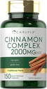 Carlyle Ceylon Cinnamon Complex med Gymnema og Mulberry Memory 124; 150 Kapsler Memory 124; Non- GMO, Gluten Free Supplement