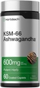 Horbäach KSM- 66 Ashwagandha Supplement Caplets - 124; 600mg - 124; 60 Pills - 124; med L- Theanine - 124; for kvinder og mænd - 124; Vegan, non- GMO, Gluten Free Complex Supplement