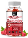 Magnesium Glycinate Gummies 400mg, Mg Potassium Supplement with Chelated Magnesium Malate Complex, Vitamin D, B6, and CoQ10, Supports for Memory, Calm, Mood & Sleep - 60 Count (Pack of 1)