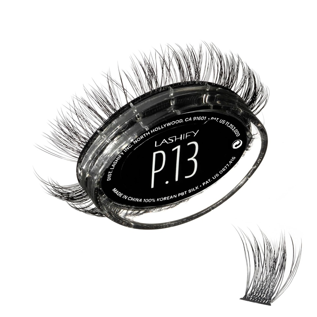 Lashify Plushy 13mm Gossamer Lashes in Black, Easy DIY False Lashes for a Voluminous Yet Still Natural Look