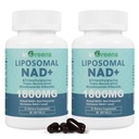 Liposomal NAD + Supplement 1800 mg med Nicotinamid Riboside, Trans Resveratrol, Trimethylglycins Replacement NMN, Boost NAD +, Aging Defense Medicular Cellular Energy, 120 Softgel