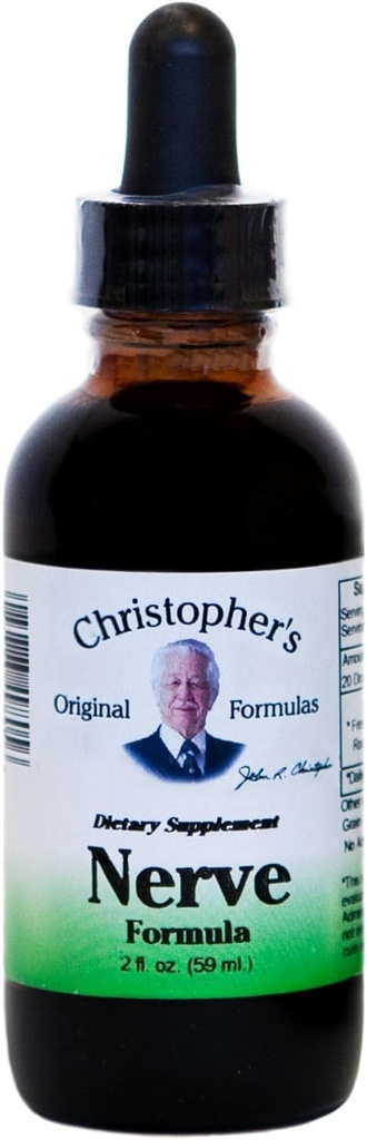Christopher 's Original Formulas Nerve Formel, Natural Herbal Supplement, 2 oz