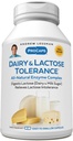ANDREW LESSMAN Dairy and Lactose Tolerance 240 Capsules - Forbedrer naturlig fordøjelse af mælk og laktose. Mild, kraftfuld, All- Natural Enzymes Hjælp Undgå GI ubehag i fordøjelse. Ingen tilsætningsstoffer