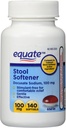 Equate - Stool Softener 100 mg, 140 Capsules (Compare to Colace) (1)