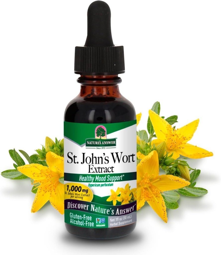 Naturens svar St. John 's Wort Alkohol- Free Liquid Extract (Hypericum Perforatum)