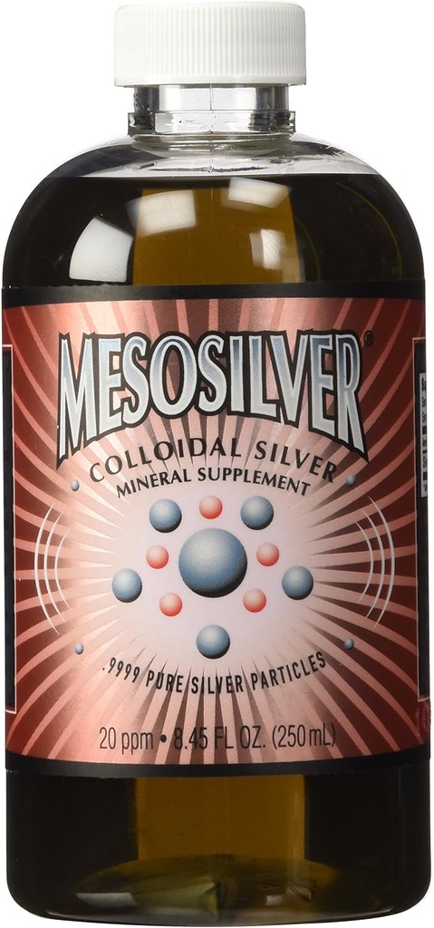 MesoSilver ® 20 ppm kolloid sølv 250 ml / 8, 45 Oz