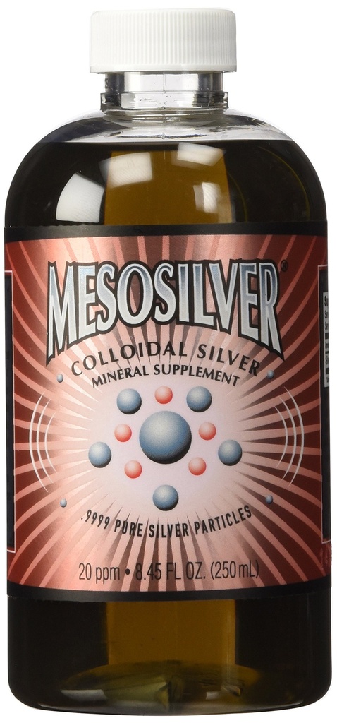 MesoSilver ® 20 ppm kolloid sølv 250 ml / 8, 45 Oz
